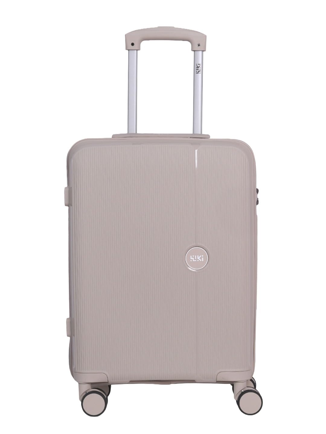 Zine Cabin Luggage 55 cm Polycarbonate Hard Shell Trolley Bag by Wildcraft | 8 Spinner Wheels | Lightweight Carry-On Suitcase with Combination Lock | Water Resistant Travel Luggage |Champagne