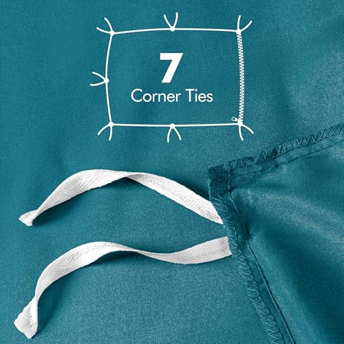 Image of Utopia Bedding Duvet Cover Queen Size - 3 Piece with Zipper Closure - 1 Comforter Cover 90X90 Inches & 2 Pillow Shams 20X26 Inches (Denim Blue) Comforter Not Included