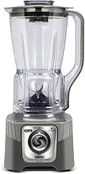 Liquidificador Arno Power Max 2200W XXL LN87, Cinza Esverdeado, com 6 Lâminas Powelix Pro, Copo de 2.25L, Tecnologia Autolock Anti Vazamento e Limpeza Fácil, 110V