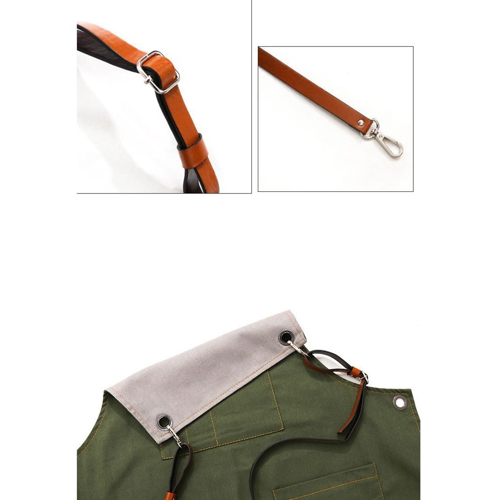 TEESONG Tablier de Chef Tablier Double Face Toile Cuisine Café Restaurant Cuisine Cuisson Peinture Vêtements De Travail Imprimés for Hommes Et Femmes Tabliers pour Hommes(A)
