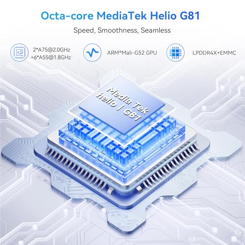 Blackview Color 6 Unlocked Mobile Phones, (2025) Newest, 24GB+128GB/2TB, 50MP+13MP Ai Camera, 5000Mah/18W, Dual Sim Smartphone, 4G Android 15 Smart Phone, 5G Wifi/Otg/Gps, Fingerprint/Face Id, Black - 3