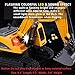 6CH Remote Control Excavator for Boys Remote Control Truck RC Tractor Construction Vehicles Toys with Lights & Sound for Boys Girls Kids 4 5 6 7 8 Year Old