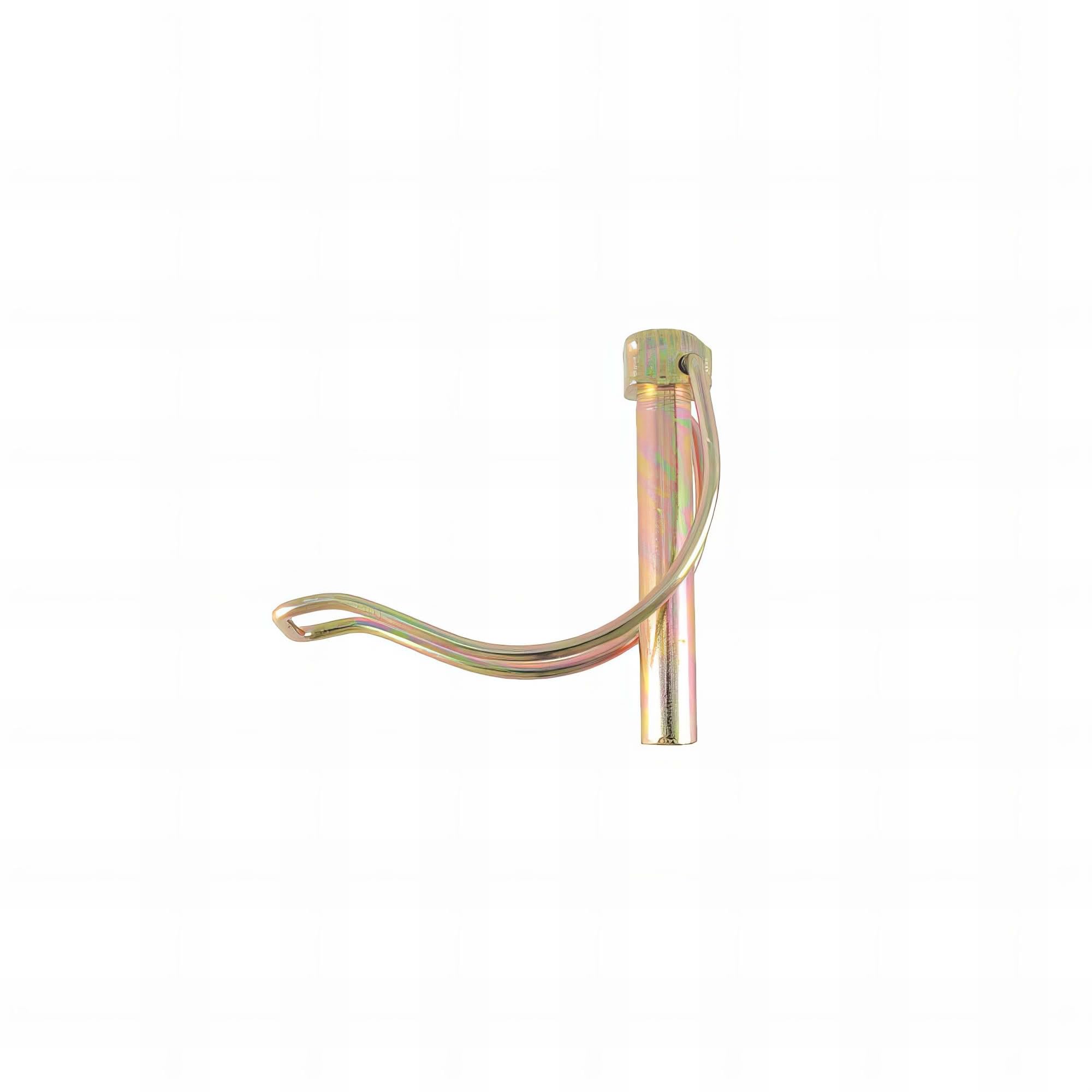 Goupilles clips 1/2 lune D8x60mm bichromatées jaunes pour fixation agricole par 50 pièces