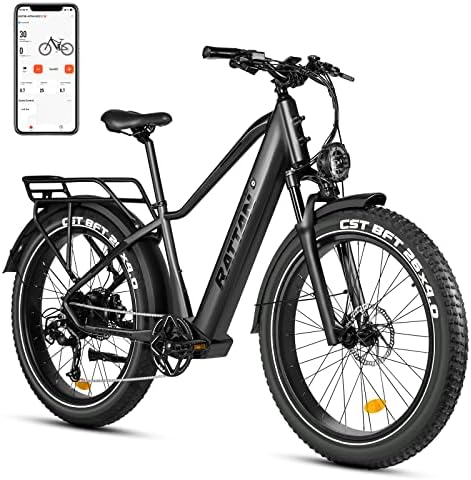 Pathfinder Electric Bike Adults,48V 15AH Removable Battery Ebike with 750W Motor,Color Display 26 Pathfinder Electric Bike Adults,48V 15AH Removable Battery Ebike with 750W Motor,Color Display 26″ X4”Fat Tire,28MPH,8-Speed,APP Control