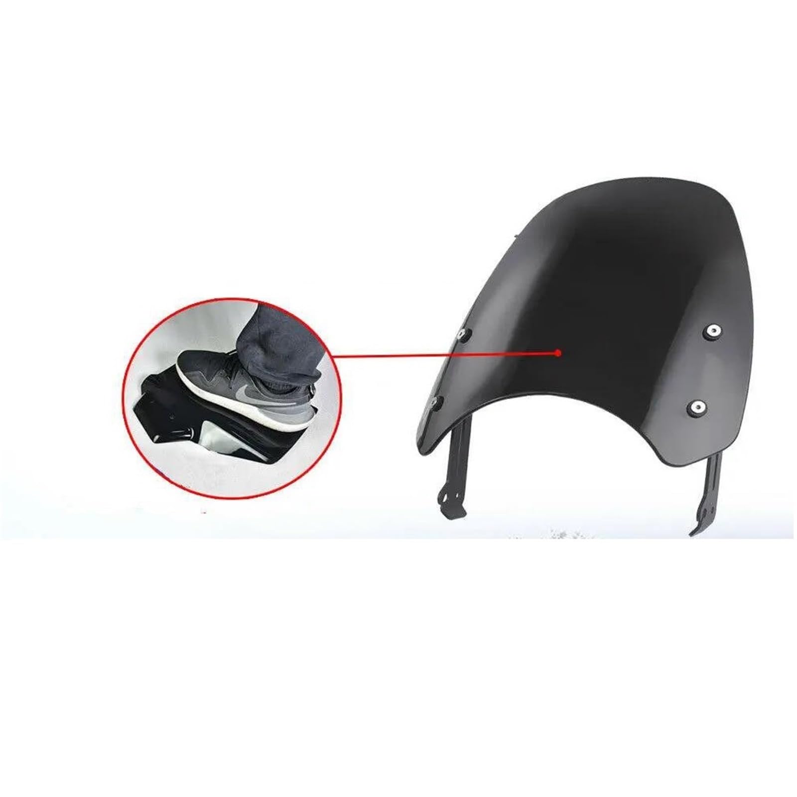 Cúpulas Y Parabrisas para Motocicleta para Ducati Scrambler Classic Icon 2015 Y 2016-2020 Deflectores De Viento Y Protector De Pantalla Parabrisas para Motocicleta(Humo Ligero)