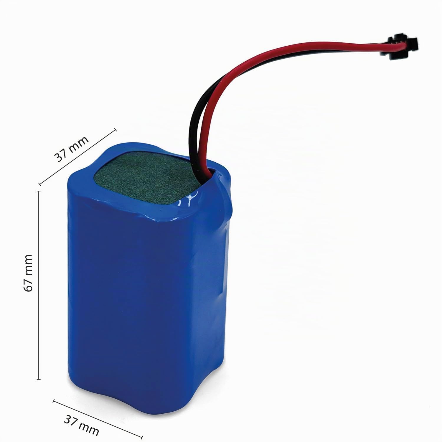 Velamp BATTIR867 Batterie Li-Ion, 7,4 V, 4400 mAh standard 4 x18650. 500 cycles avec prise, bleu