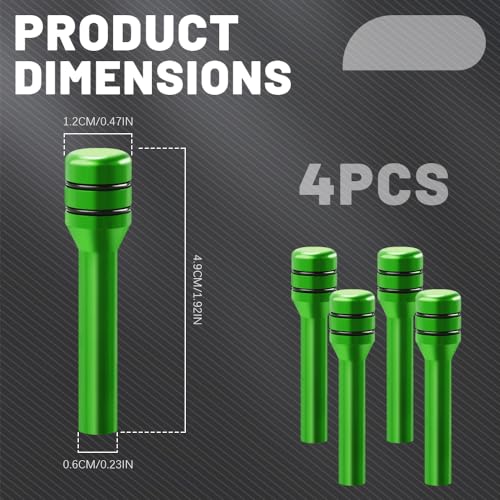 image for HEVLE 4PCS Car Door Lock Knobs, Vehicle Door Lift Bolt, Aluminum Alloy