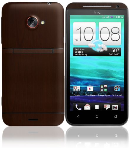 Skinomi Dark Wood Full Body Skin Compatible With Htc Evo 4G Lte (Full Coverage) Techskin With Anti-Bubble Clear Film Screen Protector #TOP21