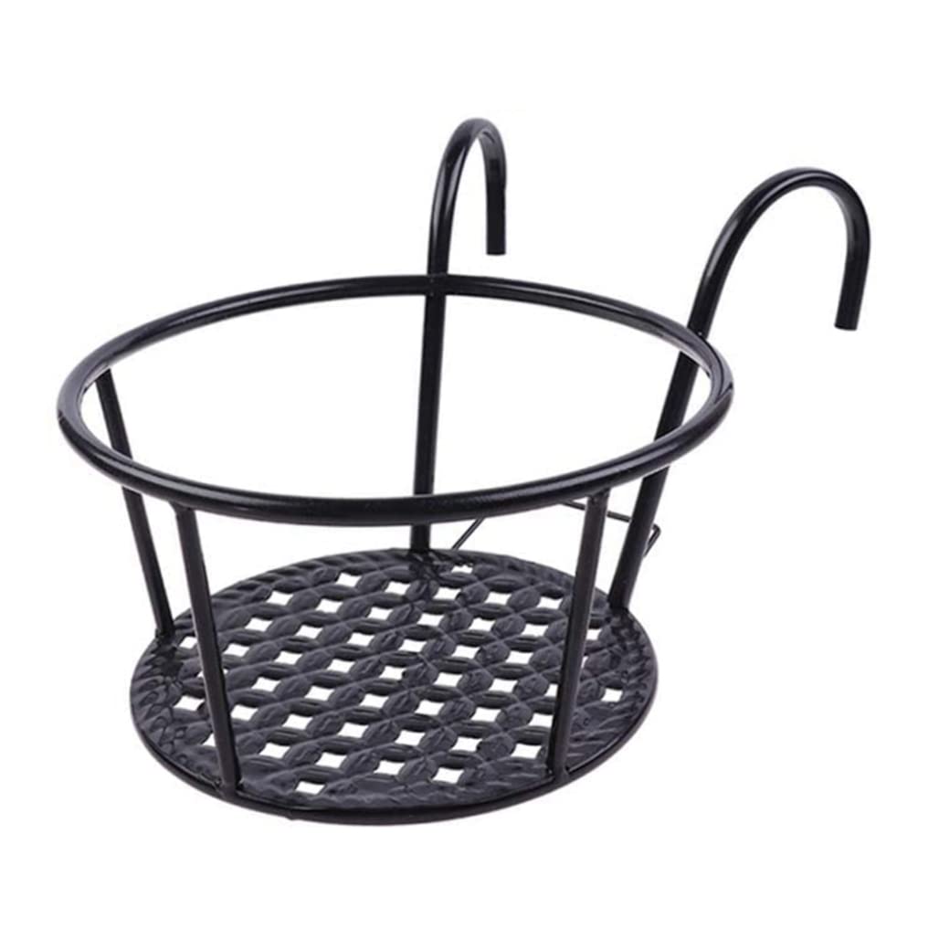 Wedhapy Hanging Plant Holder Flower Pot Holder Flower Pot Balcony Balcony Railing Pots for Hanging