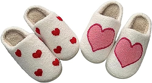 Image of LNERIP Animal Slippers Fruit Slippers Plant Slippers Various Cartoon Patterns Fluffy Soft Memory Foam Retro Indoor Outdoor Home Couple Shoes