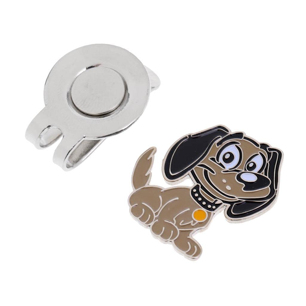 Set di 3 Segnapalline da Golf a Forma di Animali da Attaccare a Cappellino O Berretto (2 X 2,5 Cm).