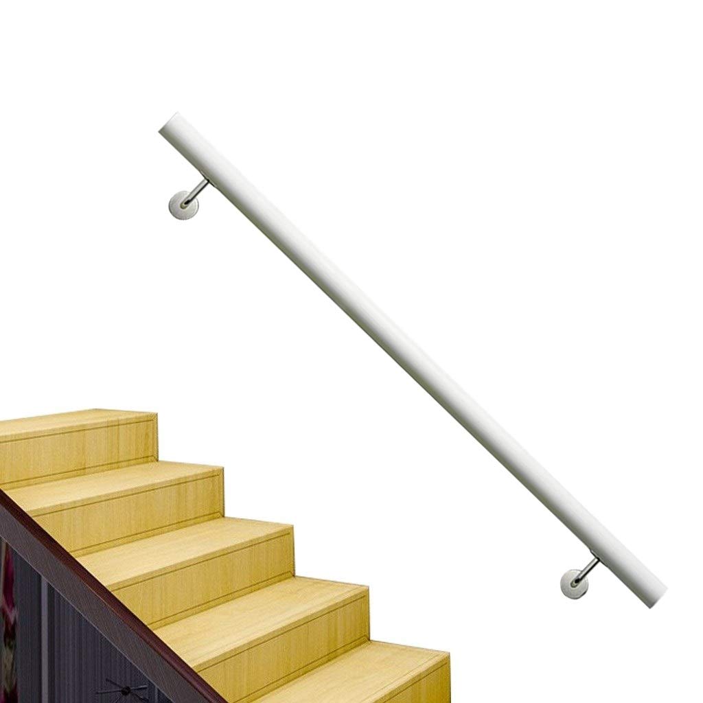 Rampe d'escalier antidérapante en bois blanc pour éliminer le risque de chute en intérieur