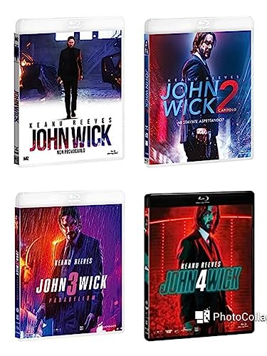 John Wick 1-2-3-4 -la saga completa blu ray Ediz. Italiana