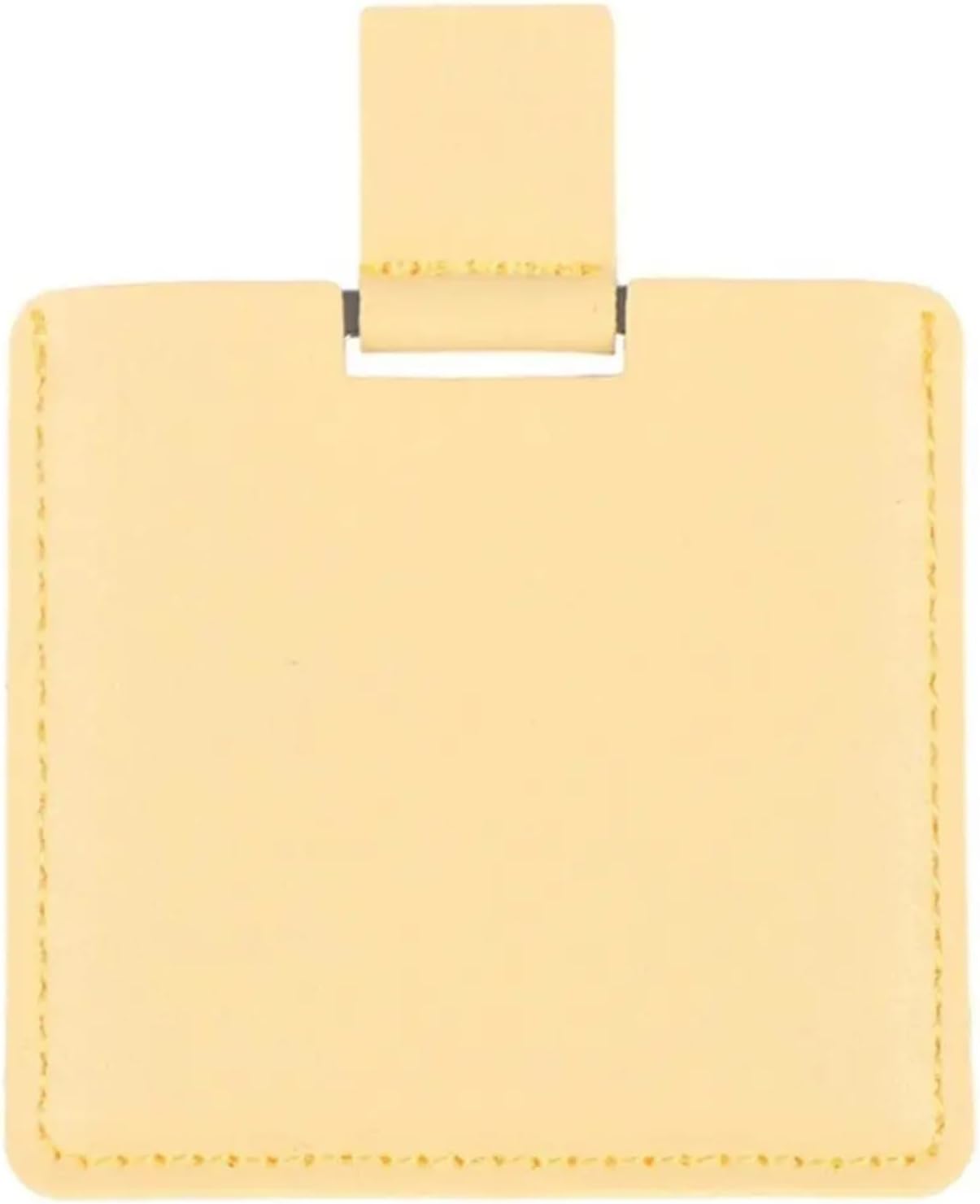 Folding Unbreakable Makeup Mirrors Solid Color Cosmetic Tools Small Mirror Handheld Vanity(Yellow -1)