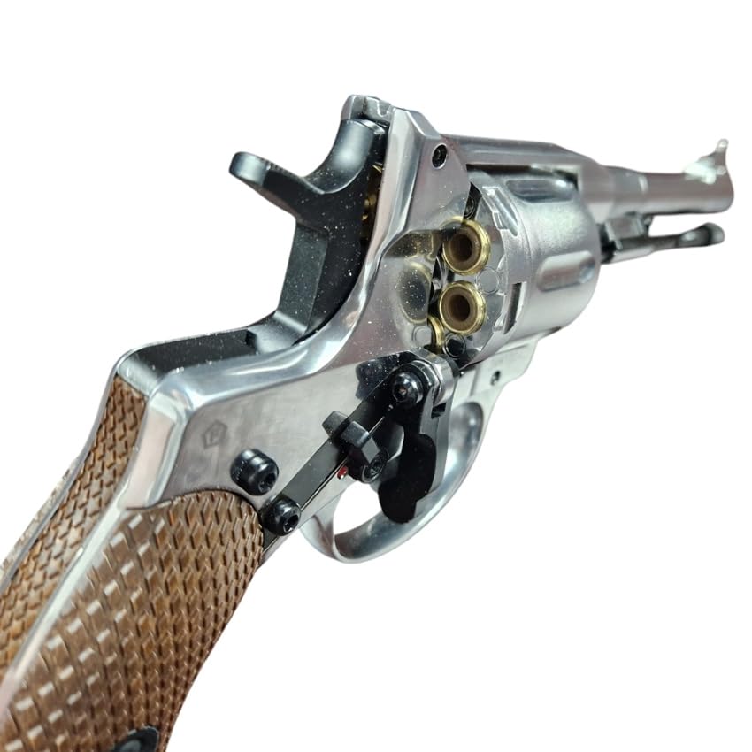 Revólver Borner NGT Silver balines (4,5mm) | Pack Pistola de balines (Caja de balines + maletín + 5 Cargas). Arma de Aire comprimido Calibre 4,5mm