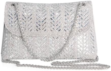 Luxury Diamond Rhinestone Crossbody Purse for Women, Shining Even...