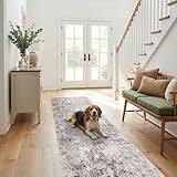 2x8 Runner Rug: Washable Low Pile Hallway Carpet with...