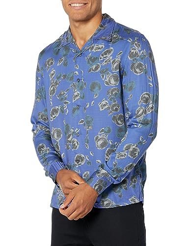T-Shirt À Manches Longues John Varvatos Charlie pour Homme avec Col Chemise