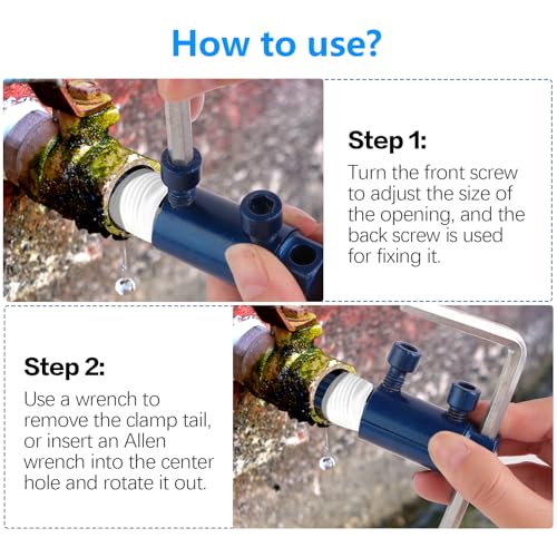 UwinVwin Broken Pipe Extractor Tool - Broken Faucet Removal Tool for 1/2", 3/4", 1" Pipes | Removes Rusted/Damaged Faucet Bolts & Pipe Threads (Blue) by UwinVwin - Image 3