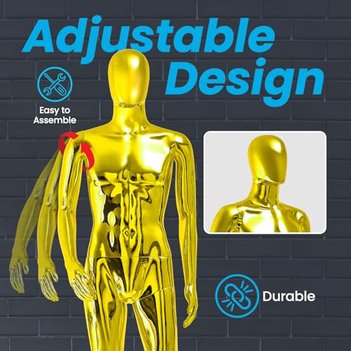 image for Topmaster Male Mannequin - Premium Quality Construction, Detailed Dime