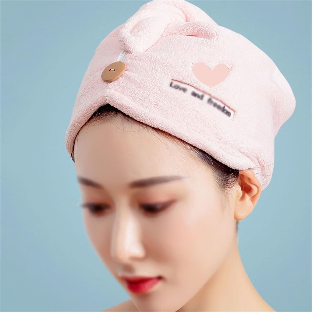 Hair Drying Cap Strong Water Absorbent Quick-Drying Artifact Wipe Thicken Cute Care