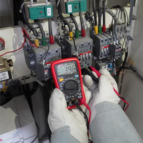Image of UNI-T UT33D Digital Palm Size Multi-meter with Manual Range 1999 Counts Tester (Red)
