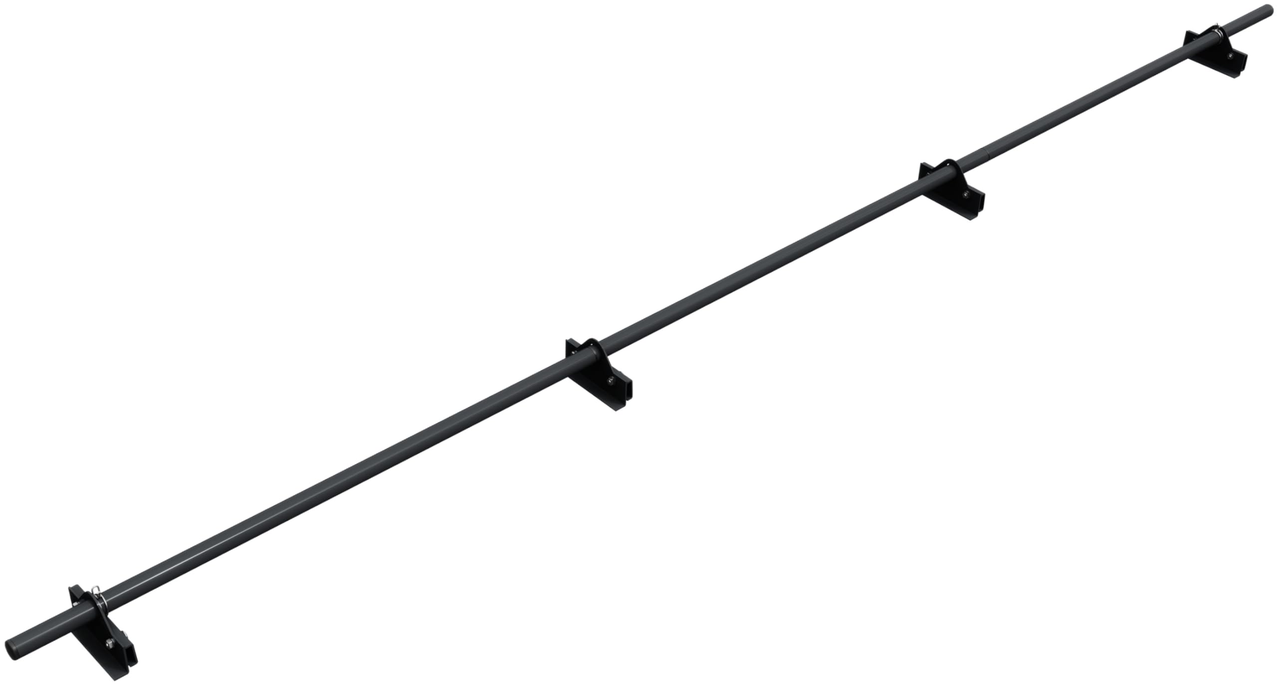 Parotec PARE-NEIGE Kit Tubulaire Complet 3,0 m (300 cm) - Pour toit à joint debout : double, angulaire & clic (snap) – pare-neige - 1 tube, 4 supports - 10 couleurs - RAL 7016 Anthracite