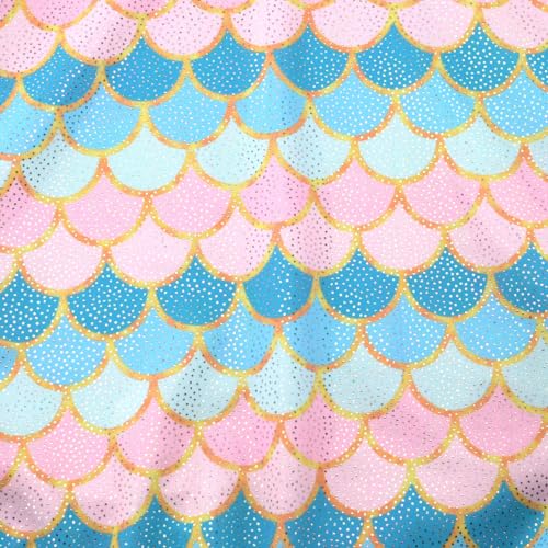 Image of Girl's One Piece Adjustable Phantom Shining Fish Scale Swimsuit