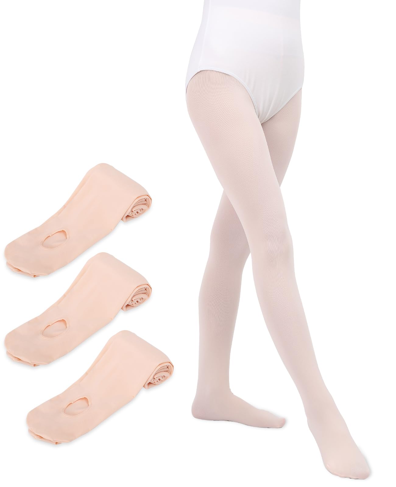 Medias Ballet Niña Mujer 90D Convertibles Paquete 3