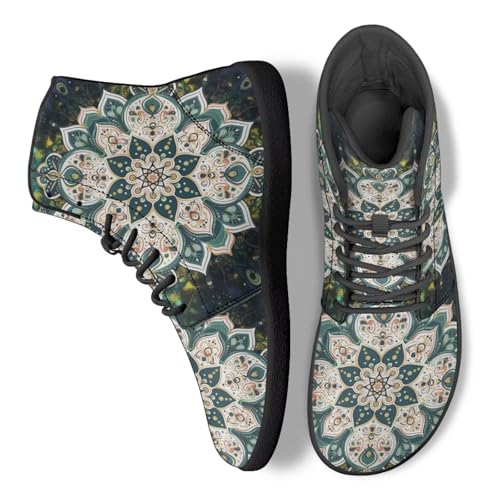Image of Binienty Zero Drop Sole Barefoot Men's Women's PU Leather Flat Minimalist Barefoot Sneakers Athletic Shoes Waterproof