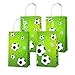 Weesdsio 16 Pack Soccer Gift Bags with Handles Soccer Party Favor Bags Soccer Party Candy Bags for Kids Sports Theme Birthday Party Soccer Birthday Party Favors Supplies Sports Party Decorationâ€¦