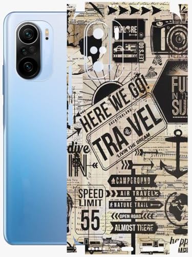 Image of AtOdds - Full Body Back Screen Guard Protector Film - Lamination Wrap Skin Sticker Compatible with XIAOMI Mi 11X PRO | Scratchproof Matte Finish (Explore)
