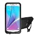 Note 5 Waterproof Case, VEGO [New Arrival] IP68 Fully Sealed Waterproof, Snowproof and Dustproof, Rugged Shockproof Protective Phone Case Cover with Kickstand for Samsung Galaxy Note 5 - Black
