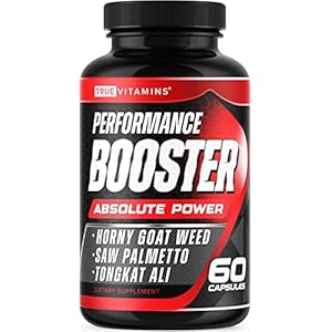 Performance Booster for Men – Enhance Energy, Endurance, Stamina, Strength, Drive & Muscle Growth – Natural Male Enhancing Supplement with Tongkat Ali, Horny Goat Weed & Saw Palmetto – 60 Capsules
