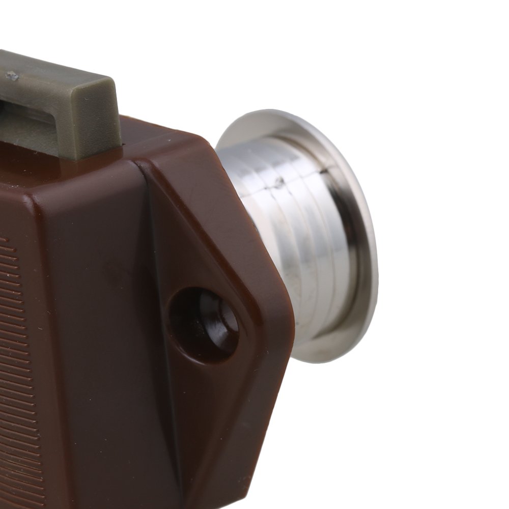 20mm Opening Hole Brown Push Button Keyless Lock Latch Cupboard Caravan Lock for RV Drawer Door Thickness 15-27mm Pack of 20