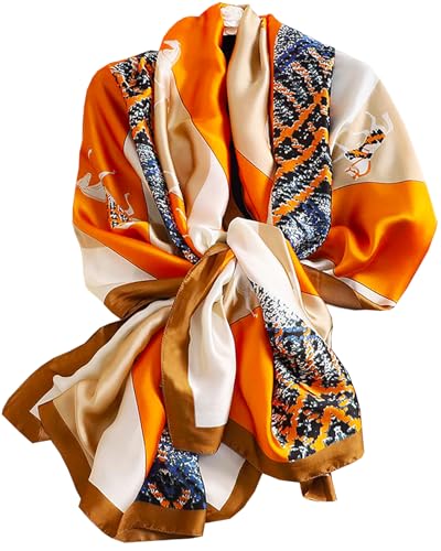 Saiusloa Dress Scarves Shawl Wraps Long Silky Scarf for Women Dressy Fashion Lightweight for Decorative Formal Evening Gowns-1004