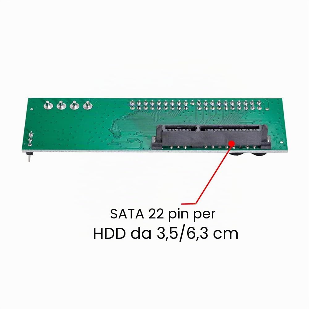 Adattatore convertitore per scheda madre da disco SATA a IDE/PATA a 40 pin, PCBA, per computer desktop e disco rigidi da 2,5 e 3,5 pollici