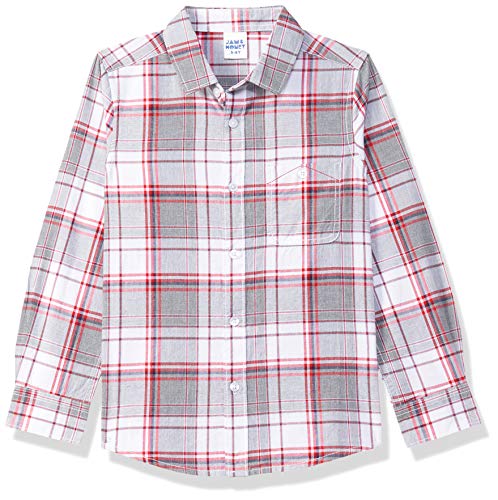 Image of Amazon Brand - Jam & Honey Boys 100% Cotton Printed Regular Fit Long Sleeve Shirt