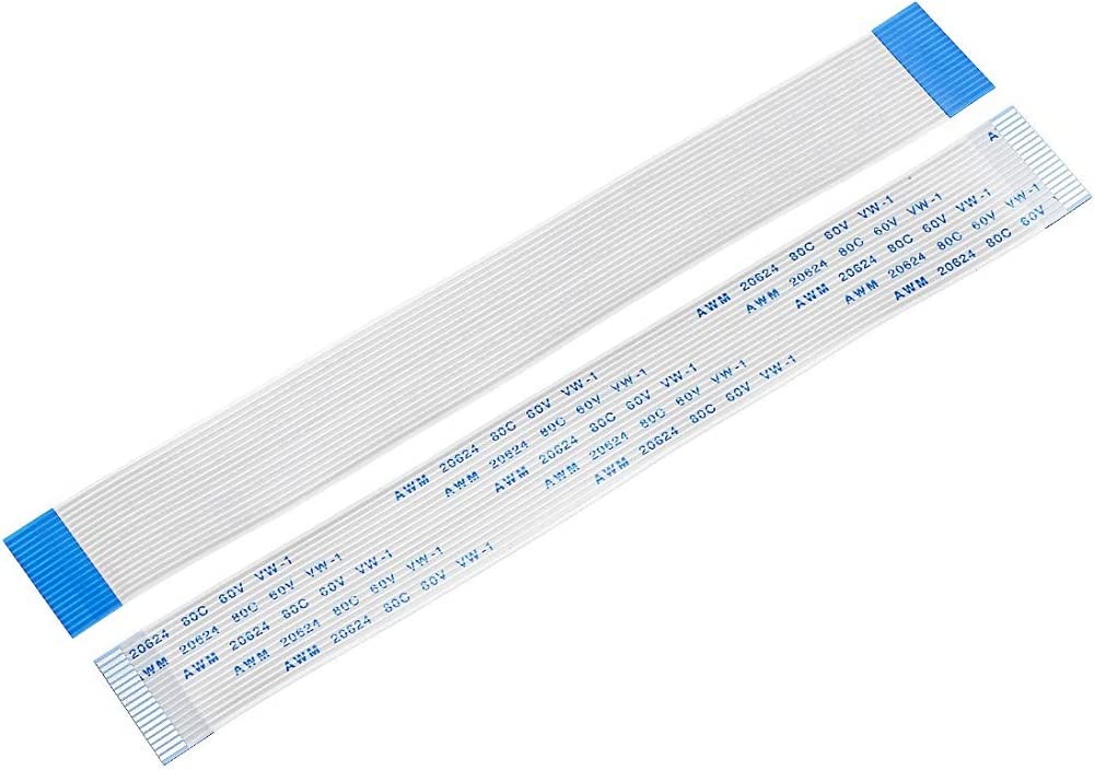 SLVC FFC Cable 18 Pin 1.0mm Same Side Pin(200mm Length) Flat Flexible FPC LVDS Ribbon Wire Flat Cable for Camera Digital Camcorders,Laptops,LCD TVs,LCD,3D Printer(White)(Pack Of 1) (B0BFM1YXH5) Amazon Price History, Amazon Price Tracker