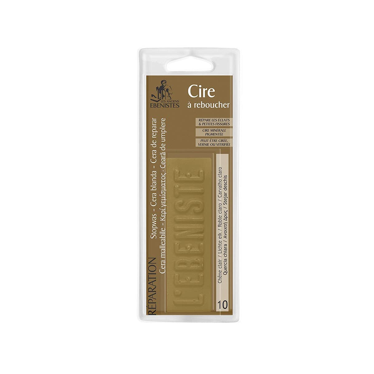 Cire à Reboucher Vieux Chêne N°06 – 253923, En Pâte, Ton Chêne Foncé