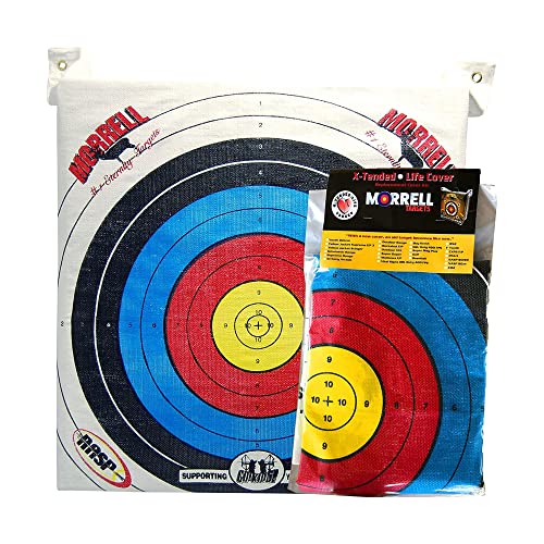 Morrell Lightweight Youth Range Nasp Field Point Archery Bag Target Replacement Cover With 2 Shooting Sides And 4 Shooting Spots, White #TOP7