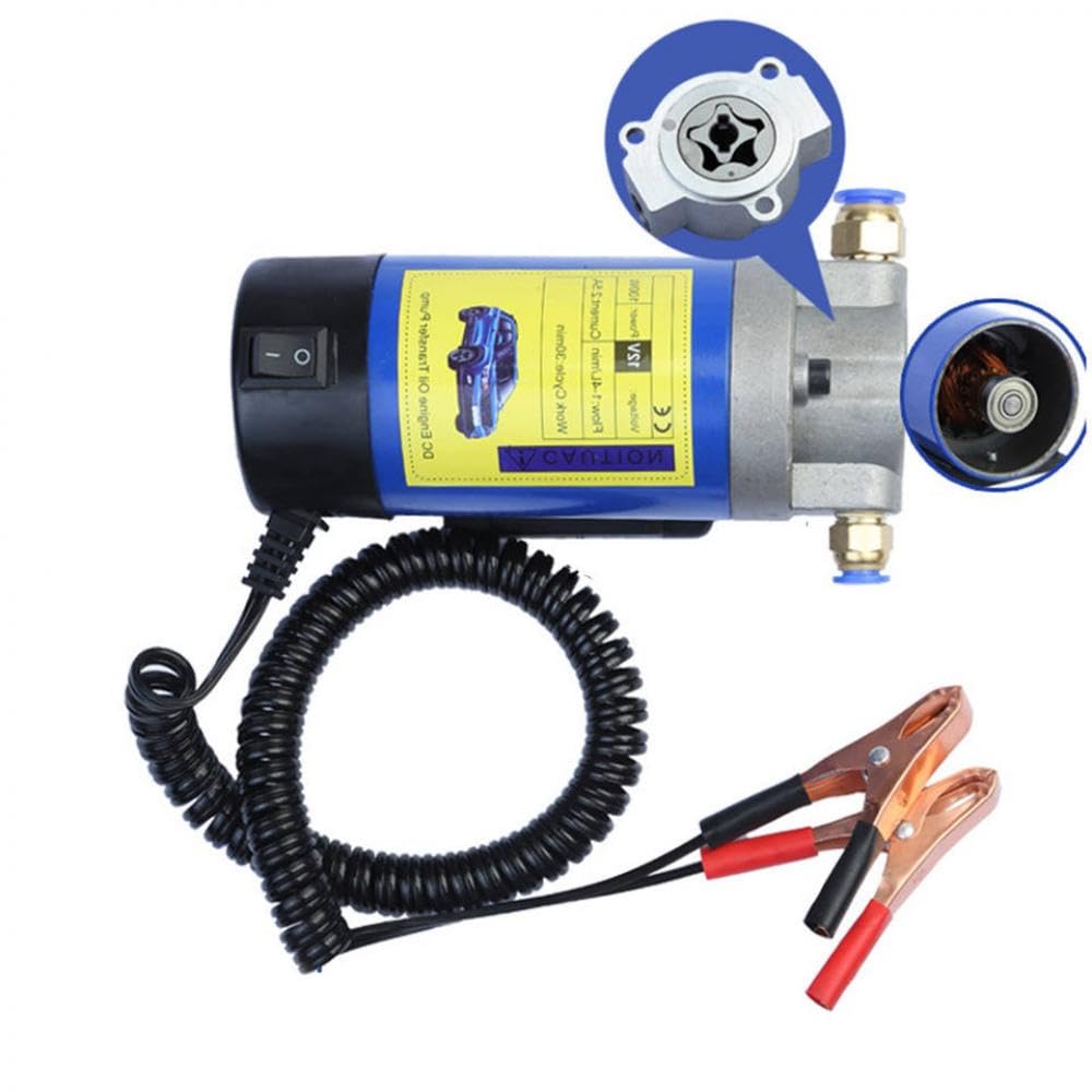 Bomba de Aceite extractora diésel de 12V, Bomba de Cambio de Transferencia de succión, Herramienta de sifón de Fluido Compatible con Aplicaciones automotrices