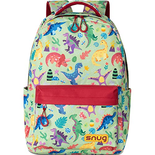 Snug-Kids-Backpack-for-School-Sports-and-Travel-Perfect-for-Ages-4-Dinosaurs