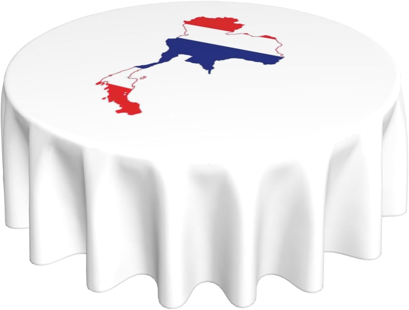Thailand Flag Map Print Wrinkle Free Dining Table Cover for Birthday Party Farmhouse Tablecloths Up to 60 x 60 Inches