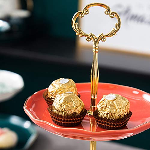 Plaque candy orange et stand gâteau de salon pour buffet dessert