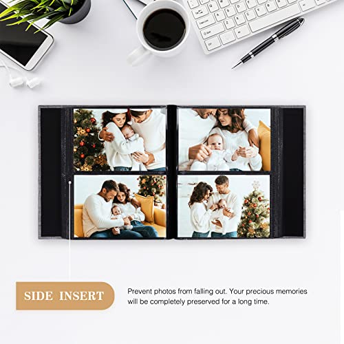 image for potricher Small Photo Album 4x6 200 Photos Linen Cover Picture Photo B