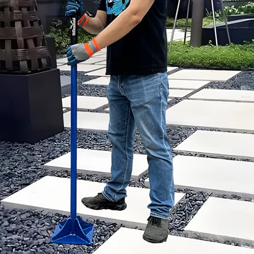 Moosefield Fully Welded Steel Tamper 8"x8" with 45 inch Handle Garden Landscaping Rammer for Earth, Soil, Asphalt, Gravel and Dirt Compaction Levelling Paver Tool - Image 7