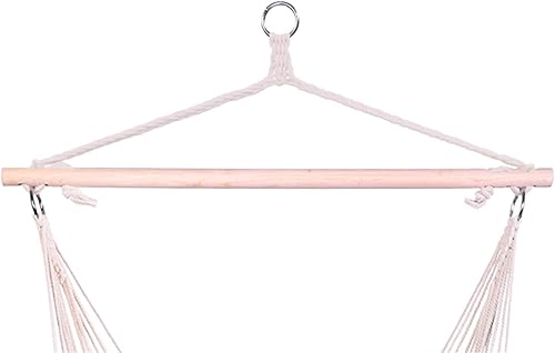 Miniatura 3 de Outvita Silla hamaca colgante, cómoda silla oscilante de aire, asiento de cuerda colgante de 37 pulgadas de ancho con dos cojines, barra separadora