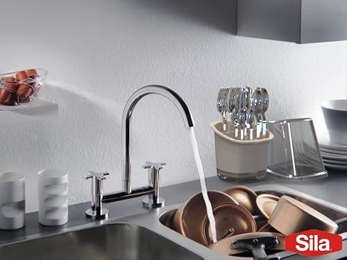 Miniatura 2 de Toledo - Soporte para cubiertos y utensilios, organizador de plástico para cubiertos con tapa superior, perfecto para cocina, picnic, hogar,