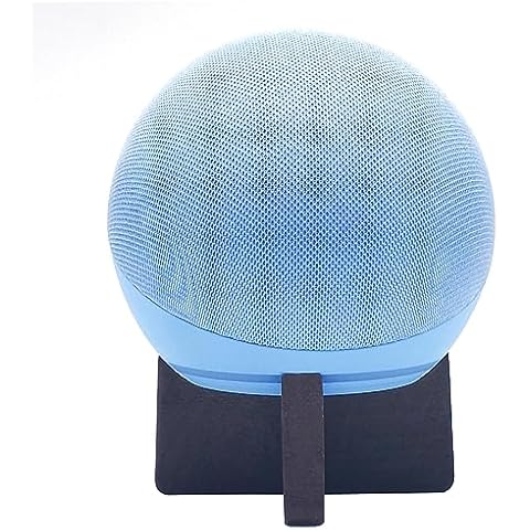 Lofekea Wood Table Holder for Echo Dot 5th/4th Generation,Desktop Stand Mount for Echo Dot 4th/5th Gen, Secure Stable Wooden Mount Holder Echo Dot Accessories Cover